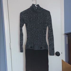 Long sleeve turtleneck dress